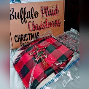 Red Buffalo Plaid Christmas Decorations